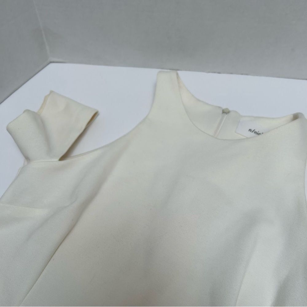 N/Nicholas Cream Off White Rayon Blend Stretch Dress size 4